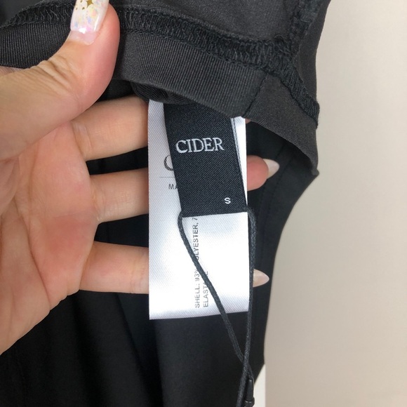 NWT Cider Black Strapless Summer Tube Club Evening LBD Dress - Picture 5 of 9